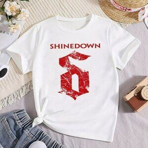 Shinedown Band Logo T-Shirt 2024 Rock Tour Concert Fan Graphic Tee .